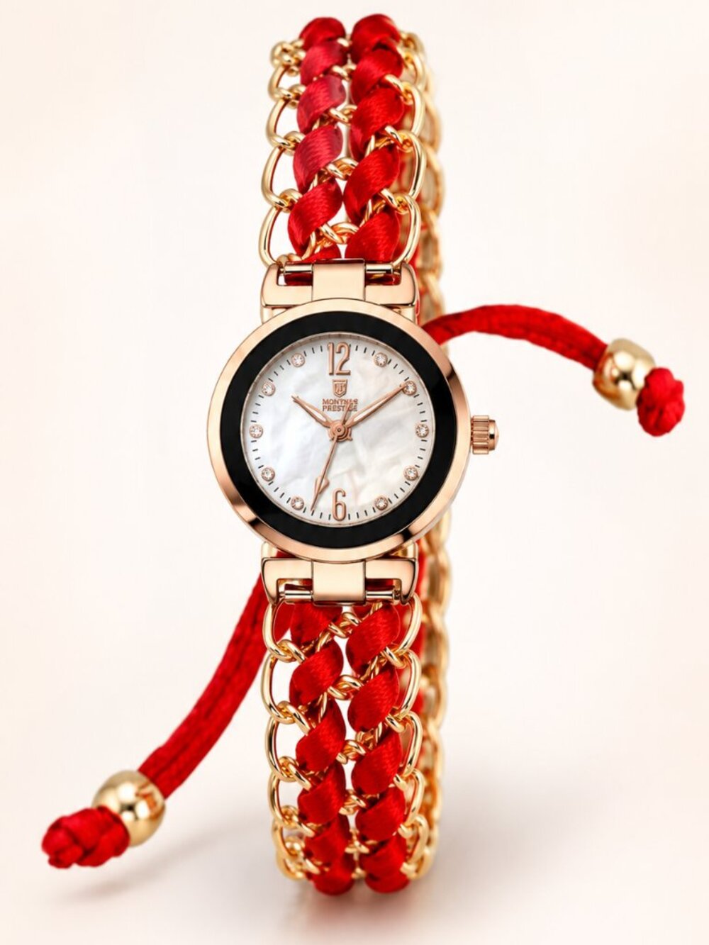 Invicta Montres Prestige MPW-0299 Women's 25mm Red Rose Gold Watch NIB